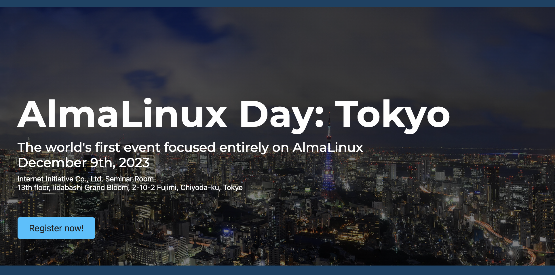 Welcome to AlmaLinux Day: Tokyo 2023