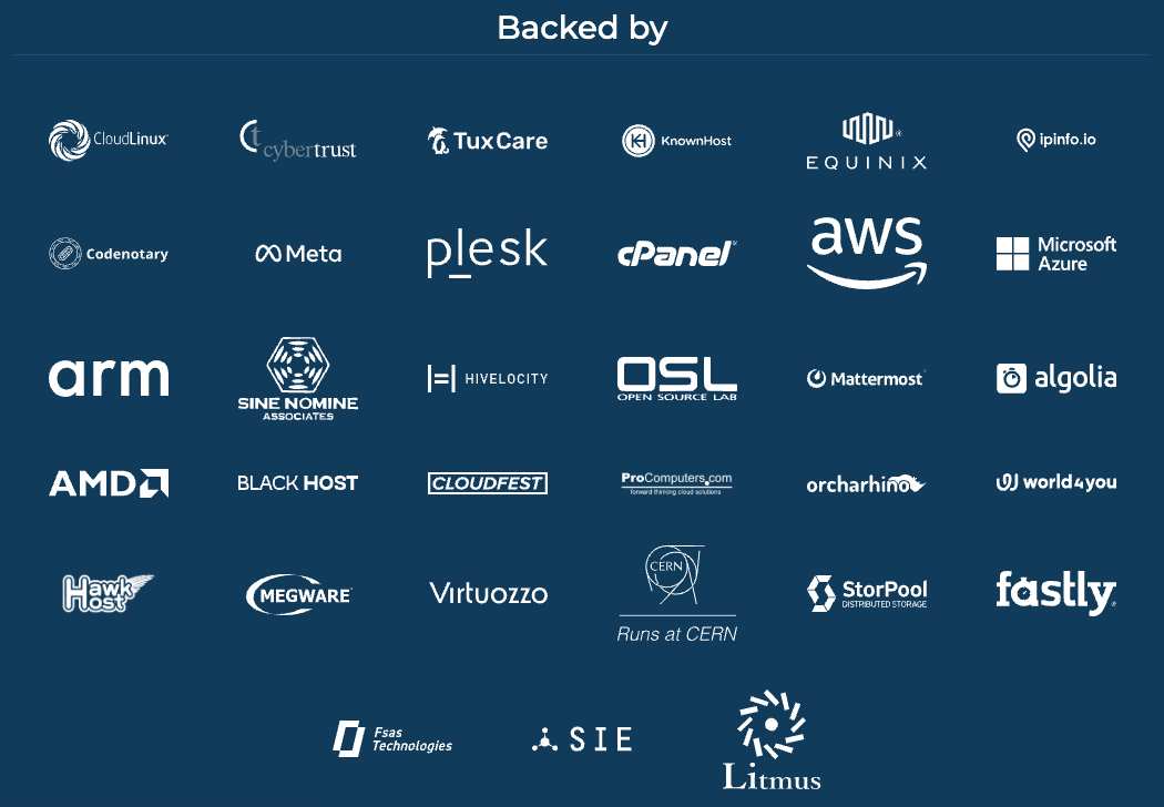 AlmaLinux Sponsors at the end of 2024